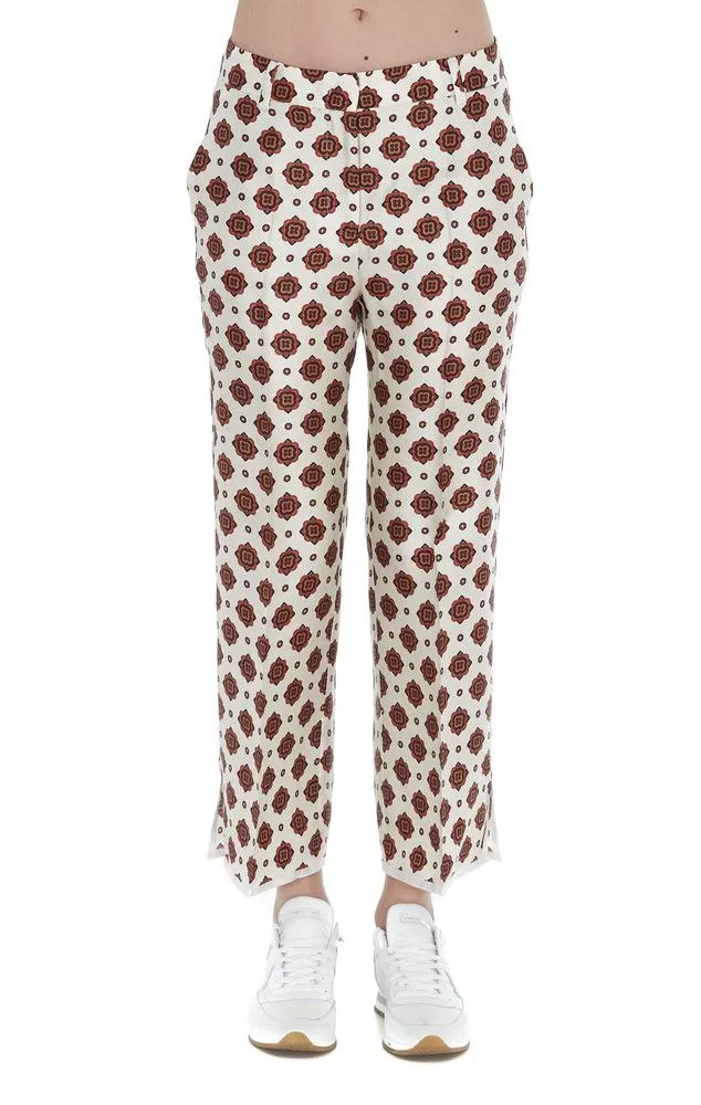 Alberto Biani Patterned Cropped Pants