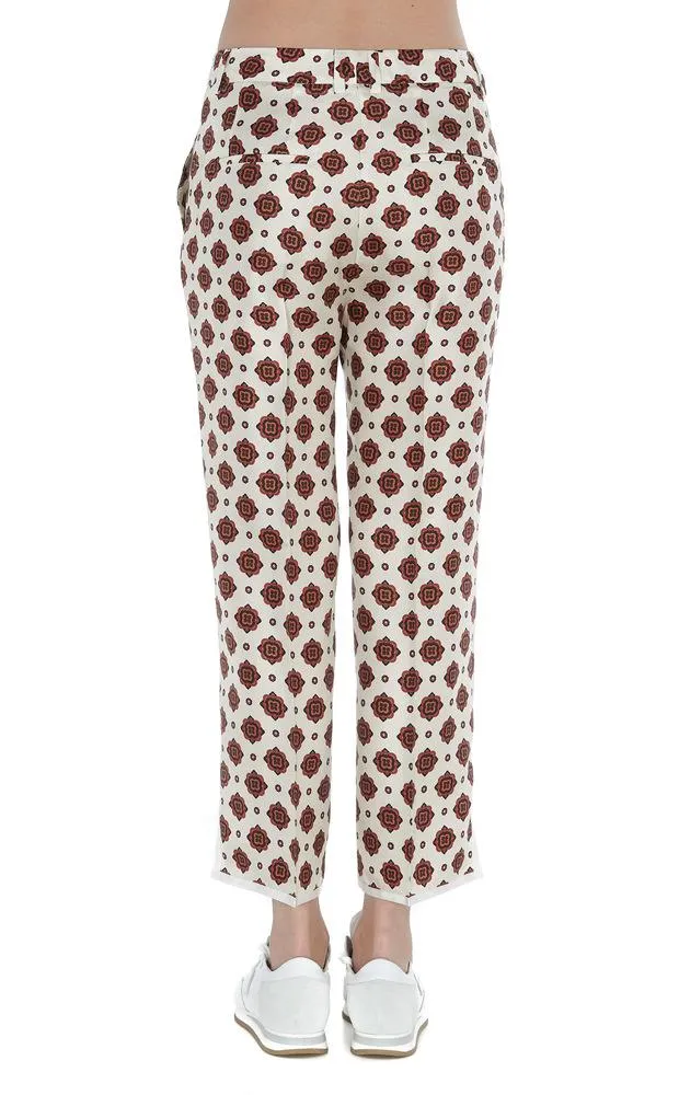 Alberto Biani Patterned Cropped Pants