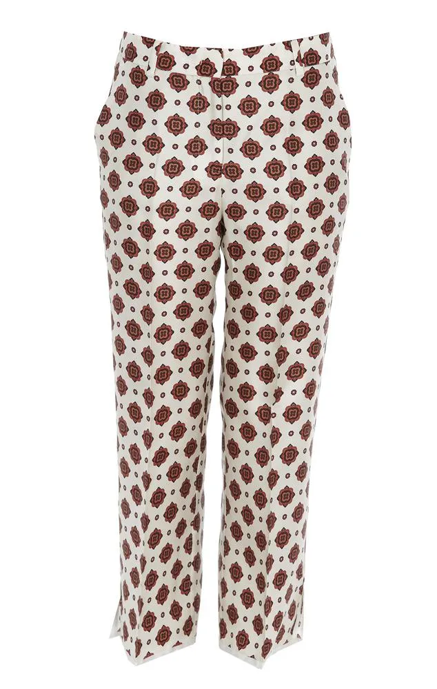 Alberto Biani Patterned Cropped Pants