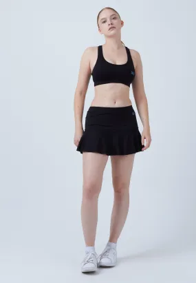 Bell-Shaped Tennis Skirt / Skort, black