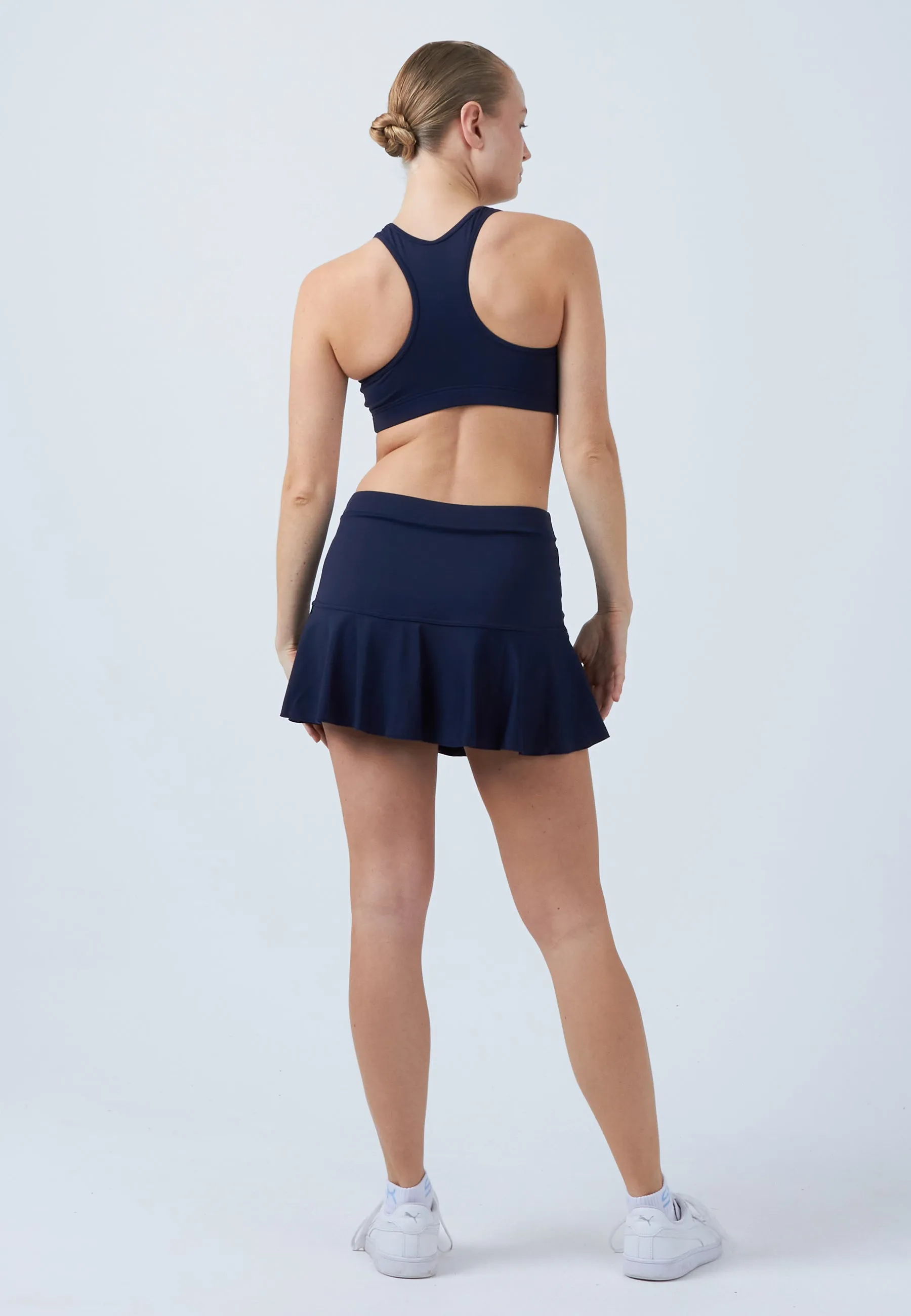 Bell-Shaped Tennis Skirt / Skort, navy blue