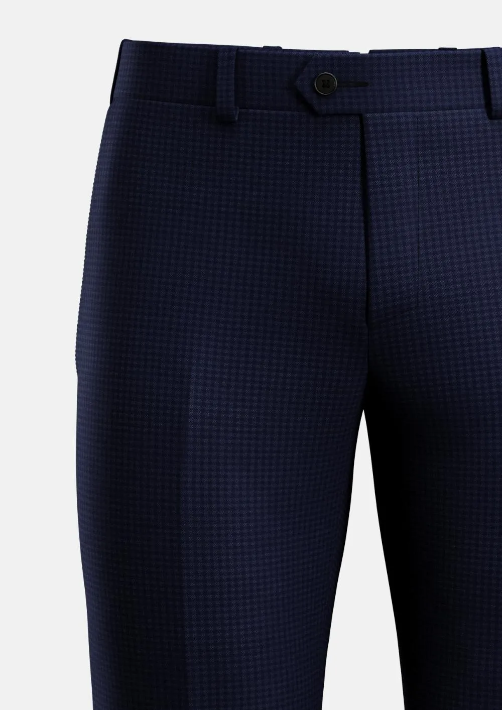 Blue Microcheck Pants