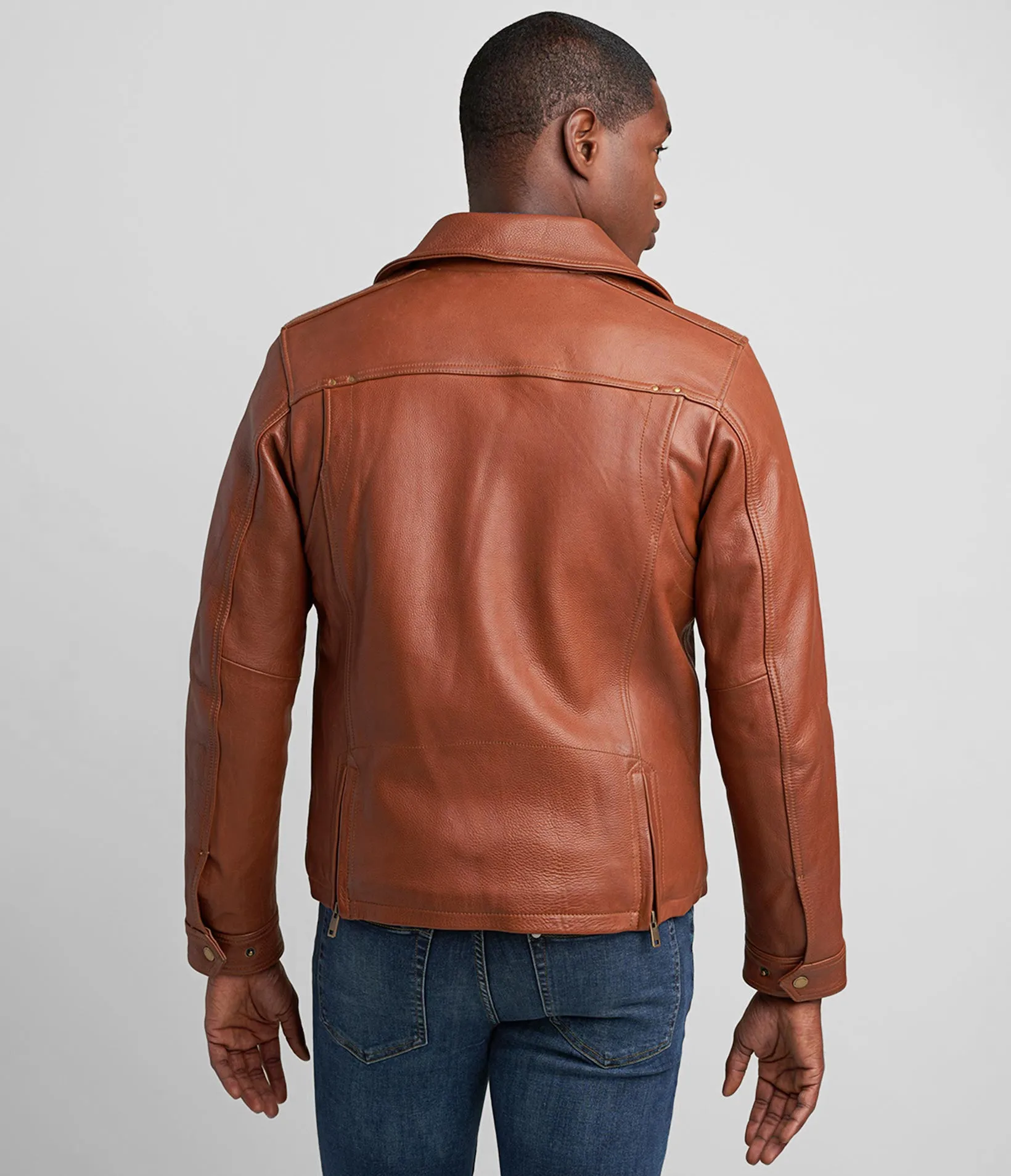 Charlie Leather Moto Jacket