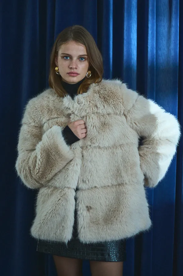 Coco Faux Fur Coat <br>-ECU-