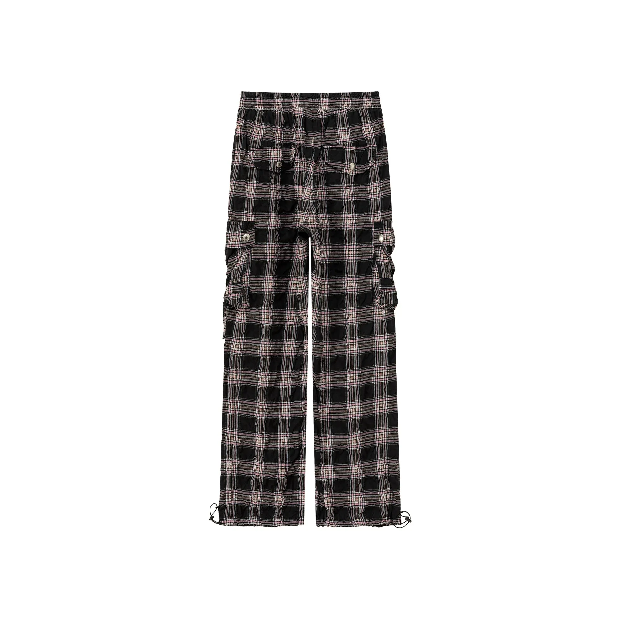 Color Pocket Check Pants