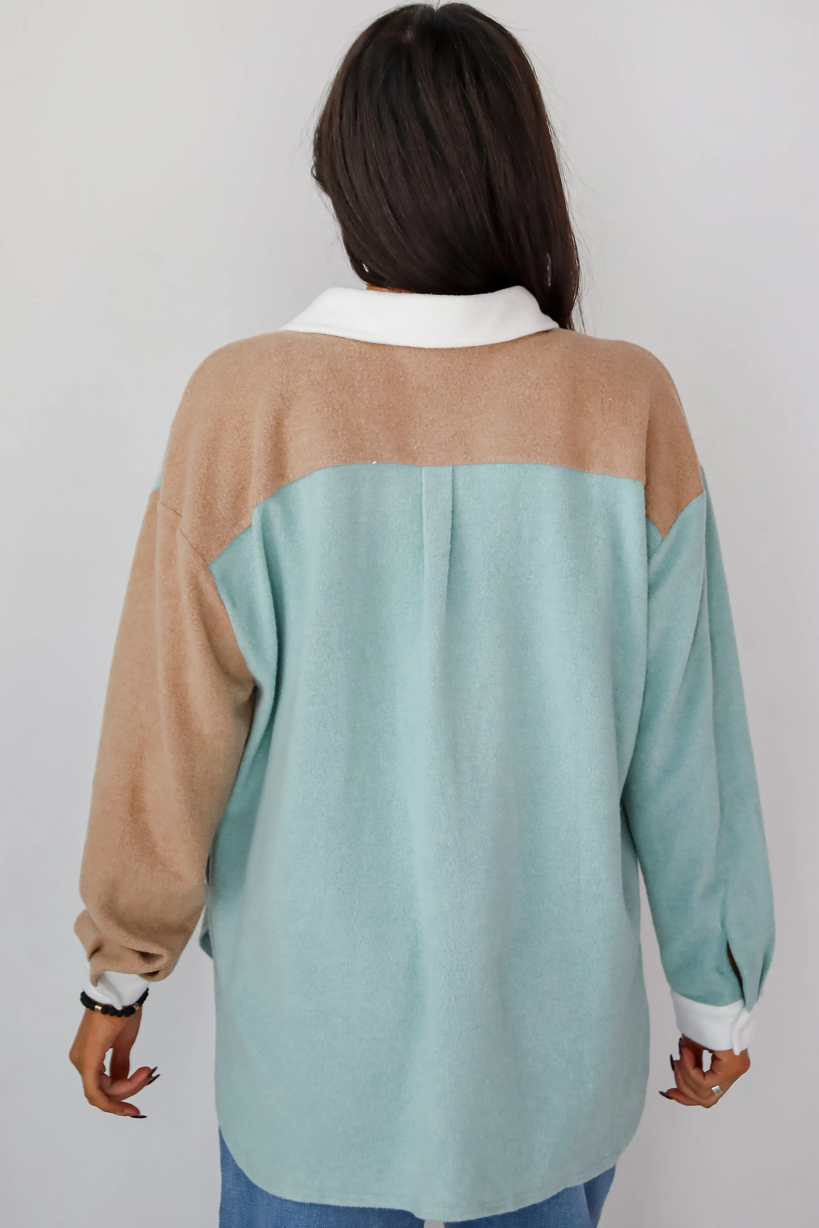 Convincing Charm Soft Knit Color Block Top