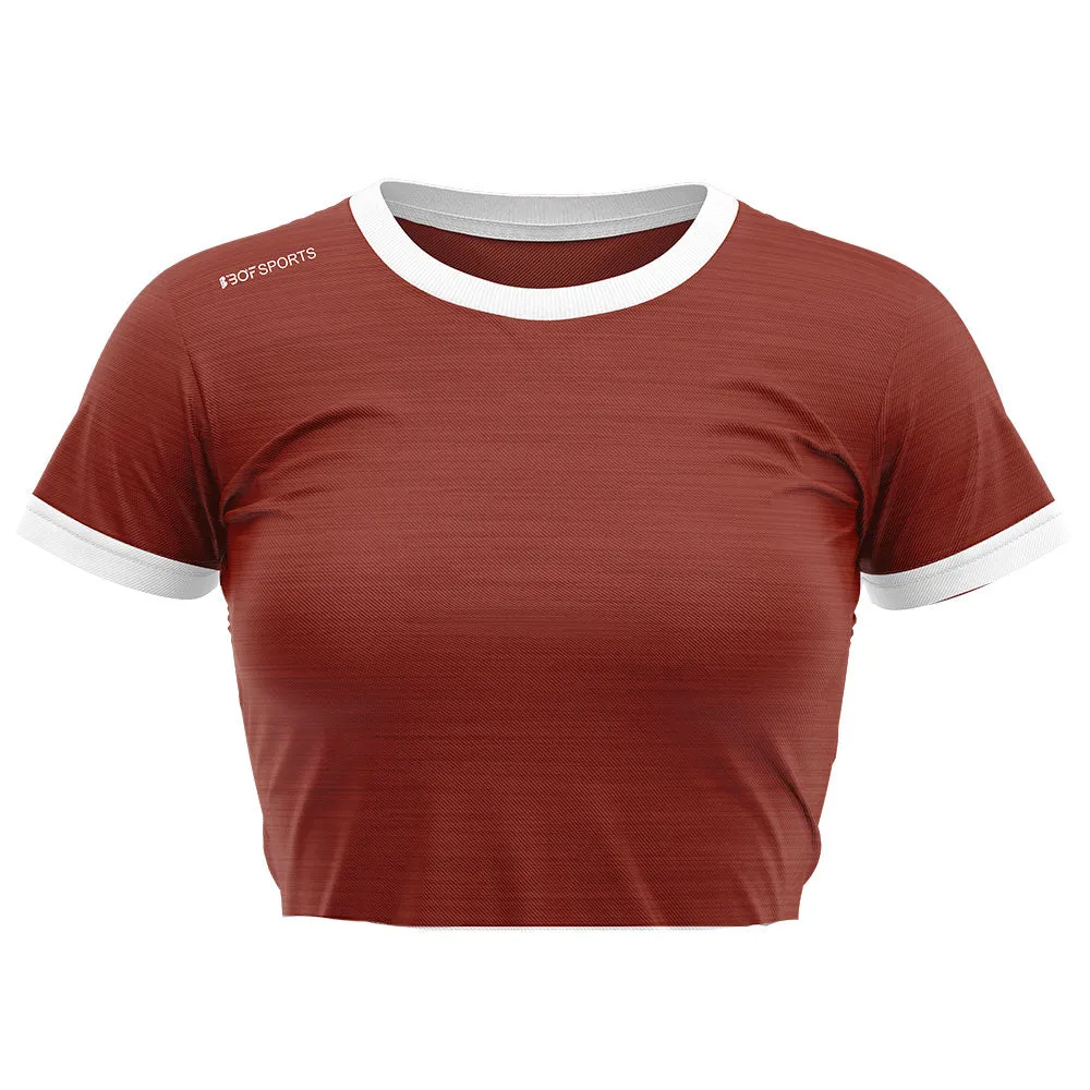 Crop Top - Wine Melange