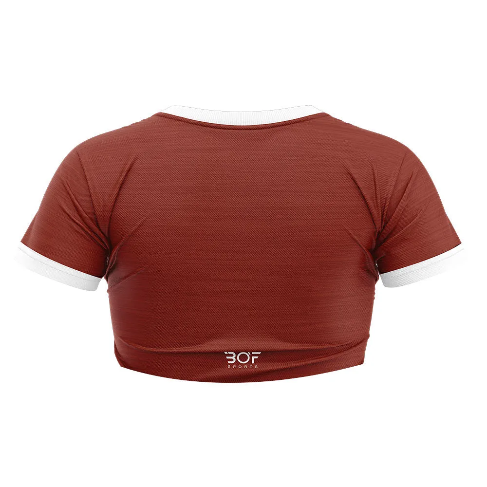 Crop Top - Wine Melange