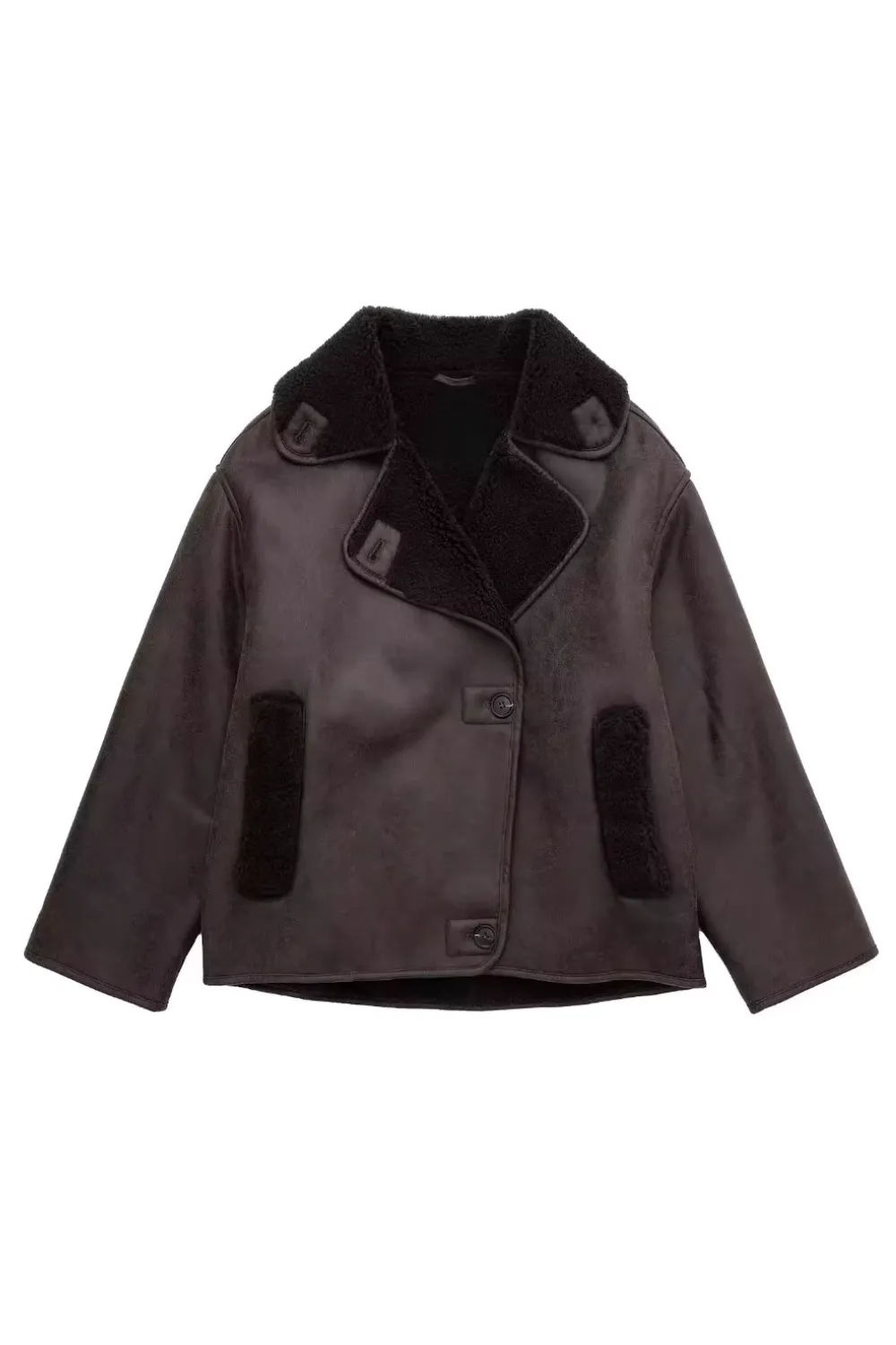 'Denise' Faux Suede Fleeced Jacket (2 Colors)