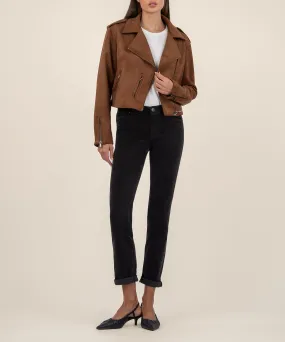 Jackie Faux Suede Moto Jacket