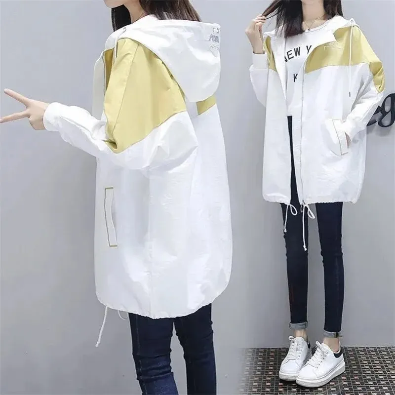 Jasmine - Lightweight hooded long coat for women