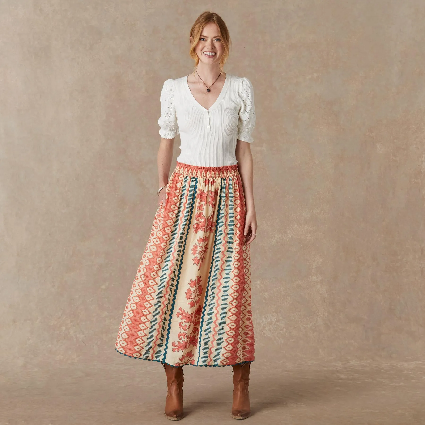 Joyous Sunset Skirt