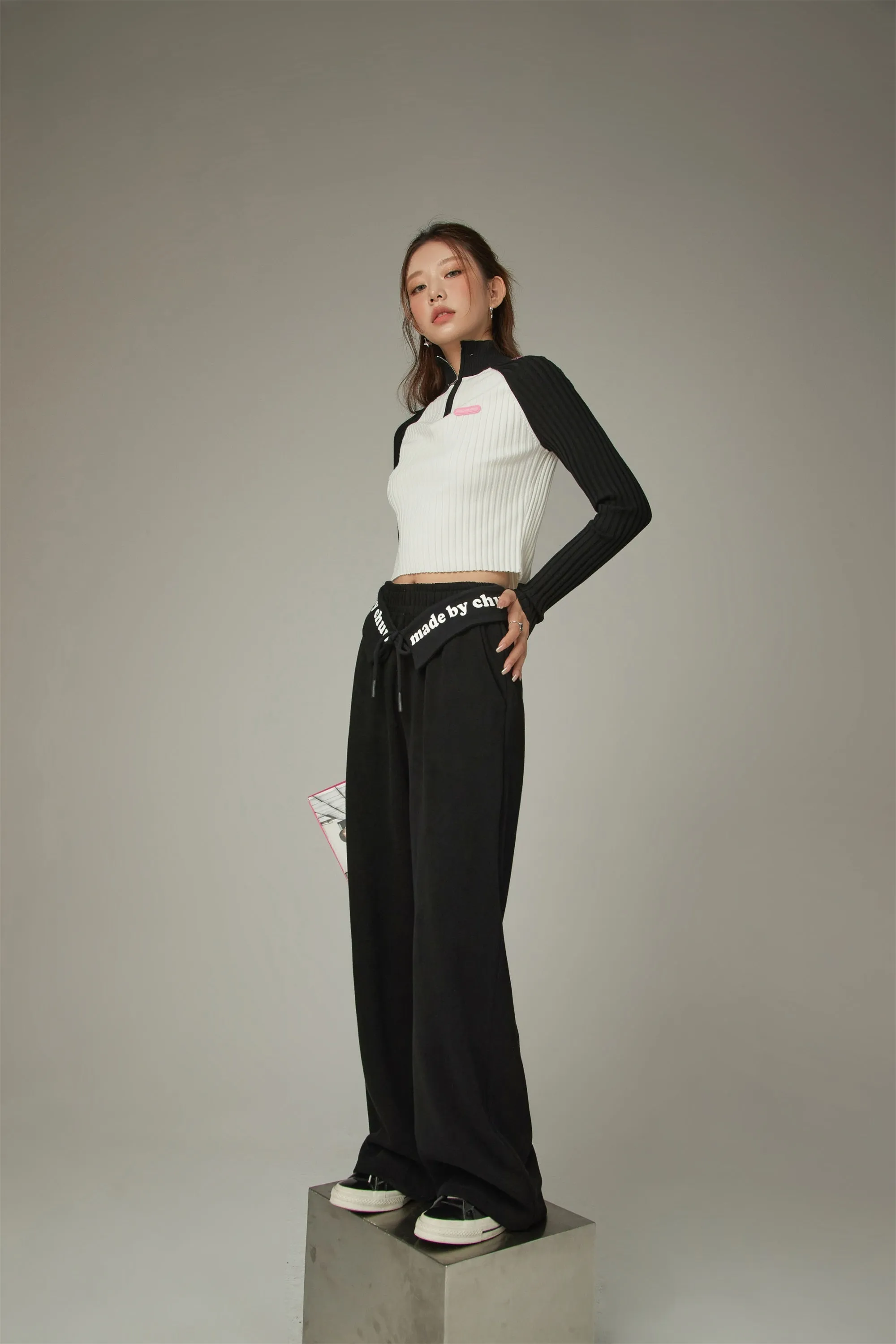 Logo String Wide Pants