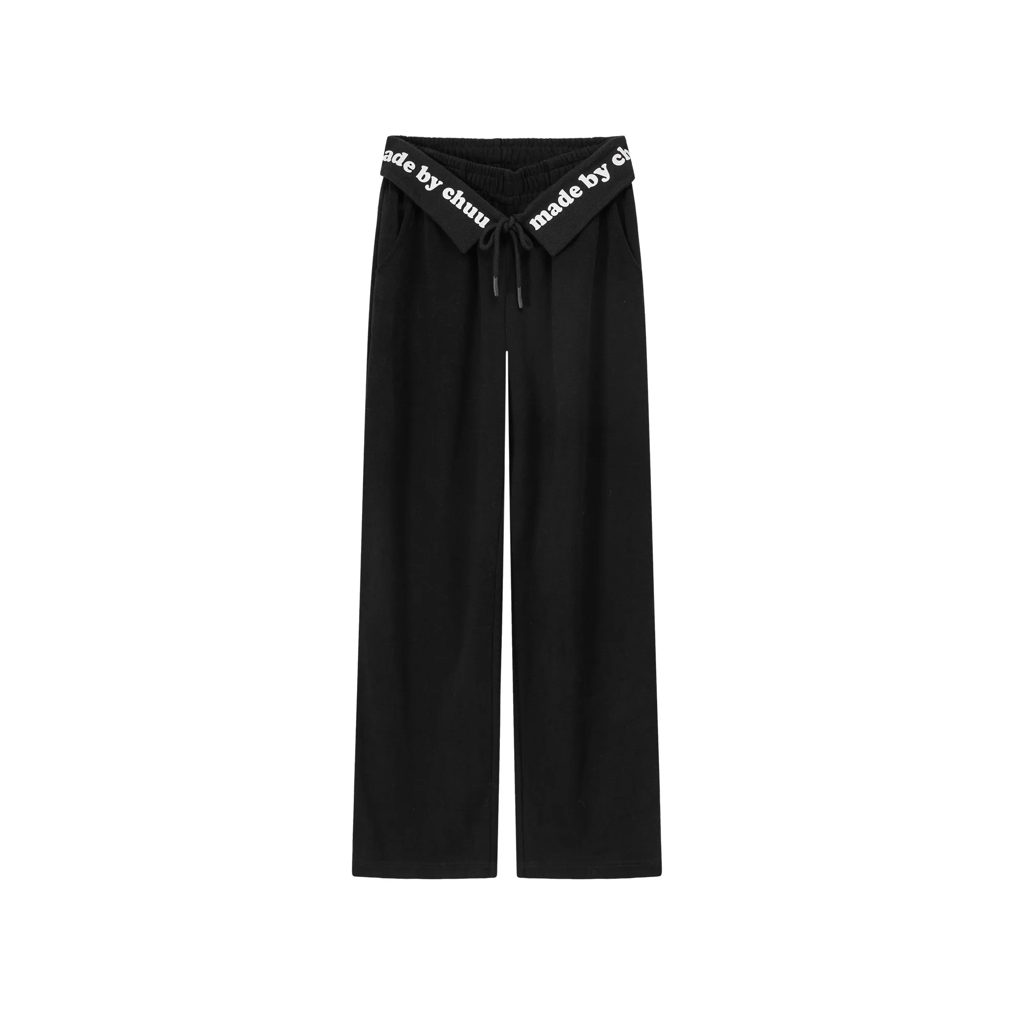 Logo String Wide Pants