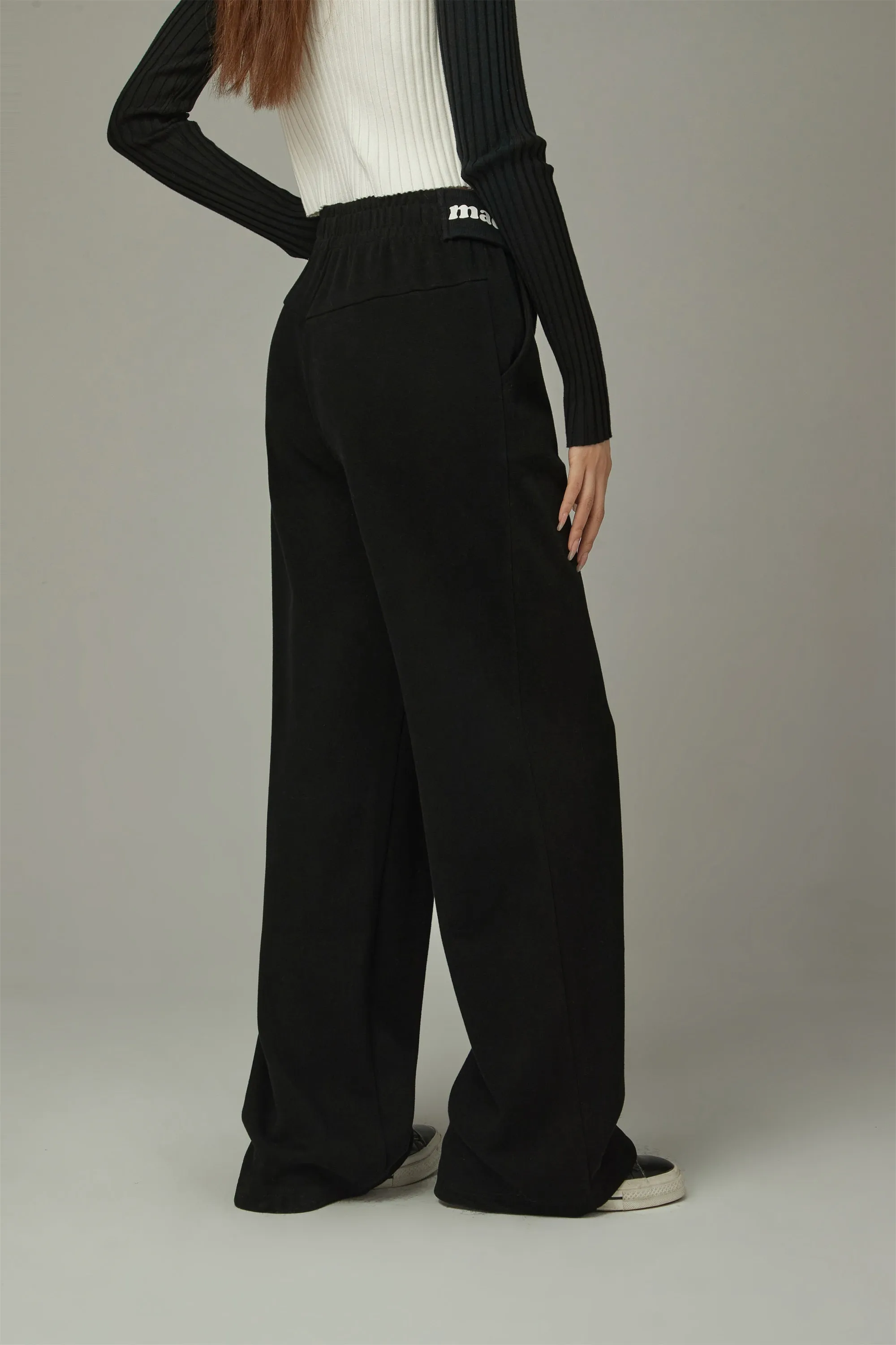 Logo String Wide Pants