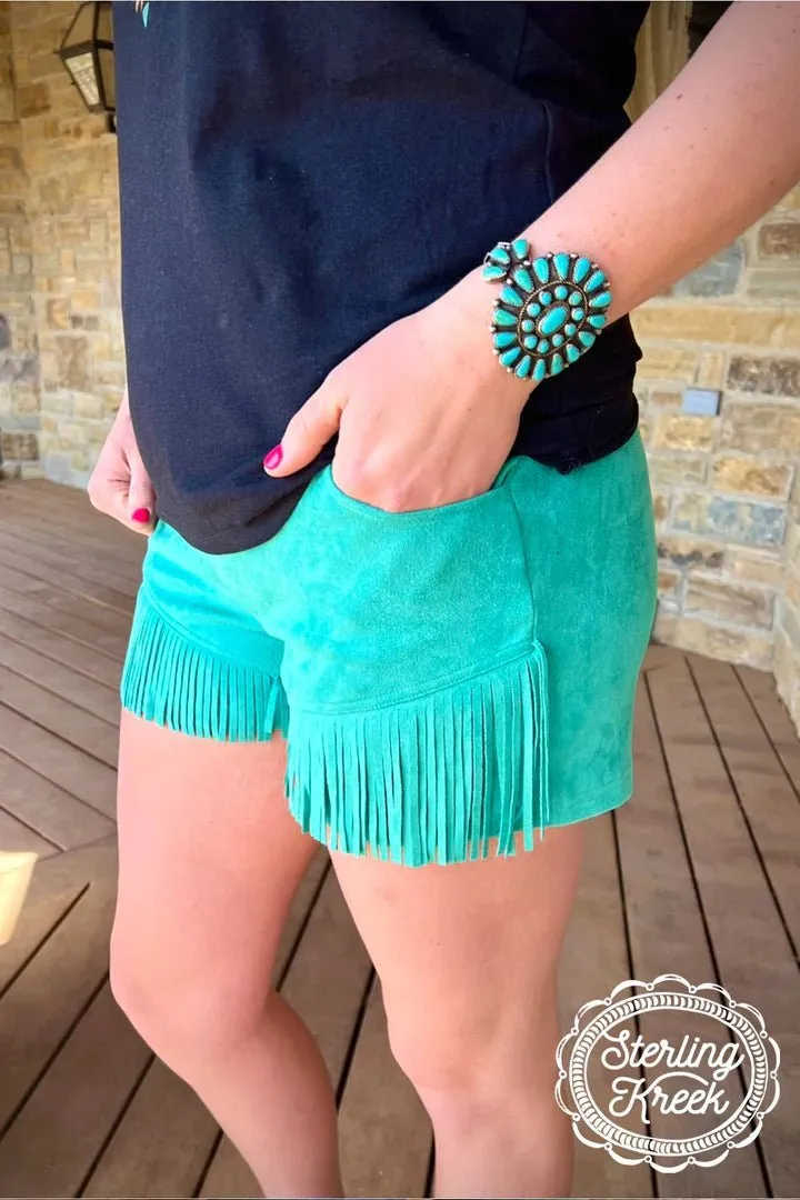 Nashville Babe Turquoise Shorts*