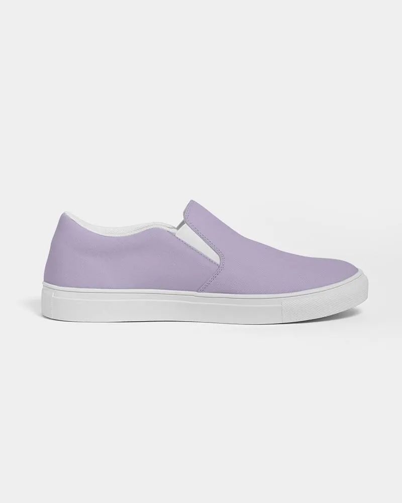 Pale Pastel Violet Slip-On Canvas Sneakers | Women's | Bright Pale Pastel Violet | C22M30Y0K0