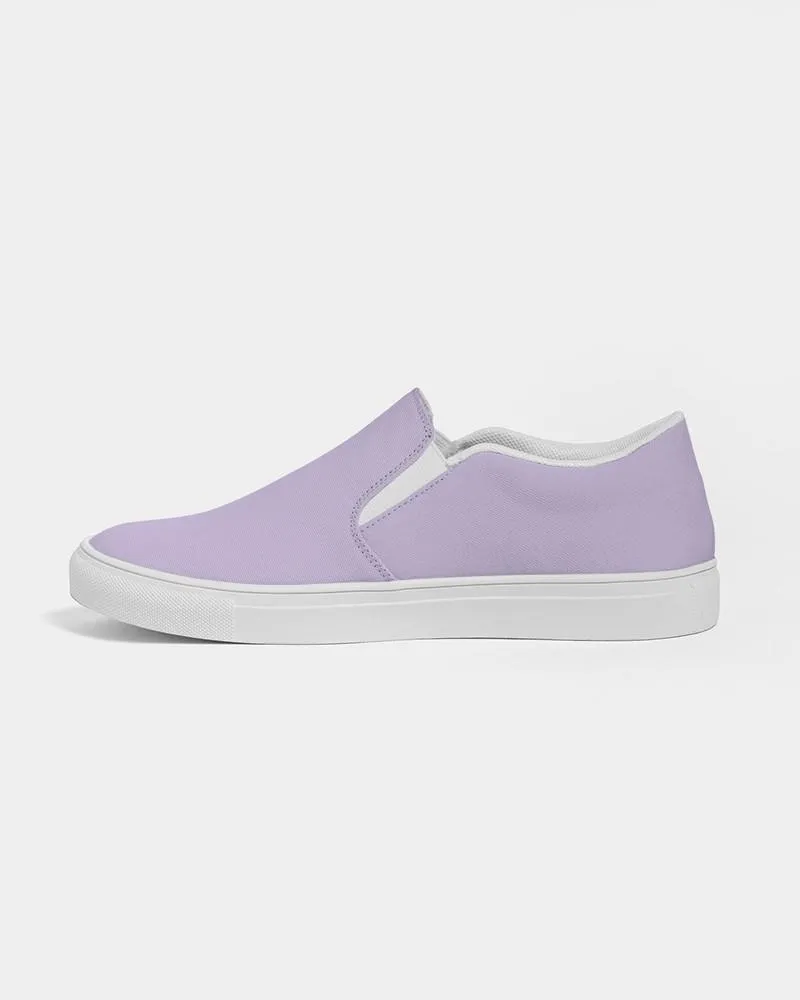 Pale Pastel Violet Slip-On Canvas Sneakers | Women's | Bright Pale Pastel Violet | C22M30Y0K0