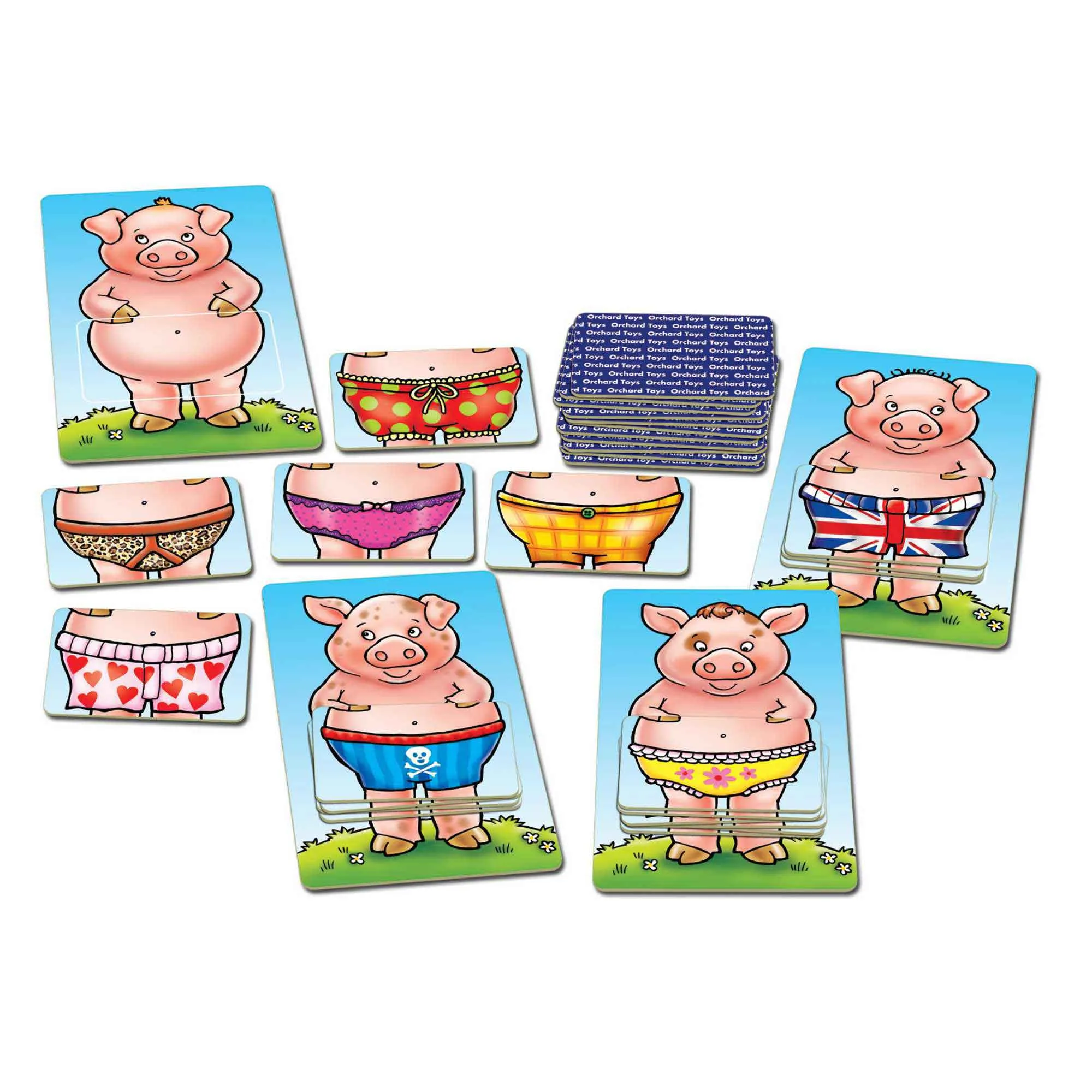 Pigs In Pants Matching Card Games