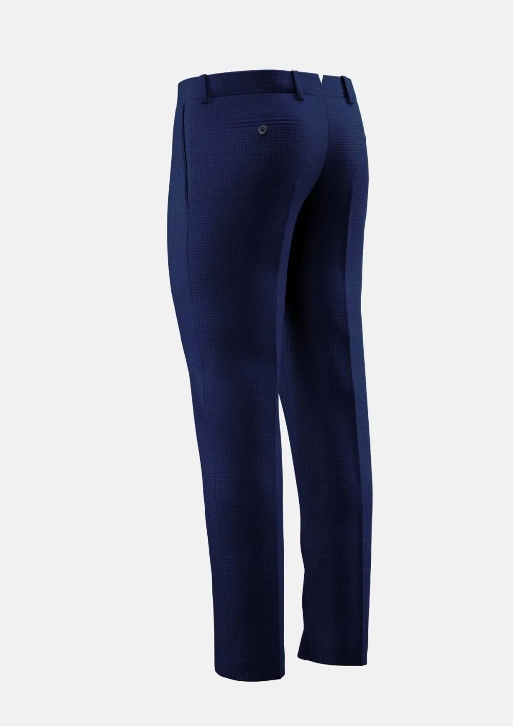 Royal Blue Microcheck Pants