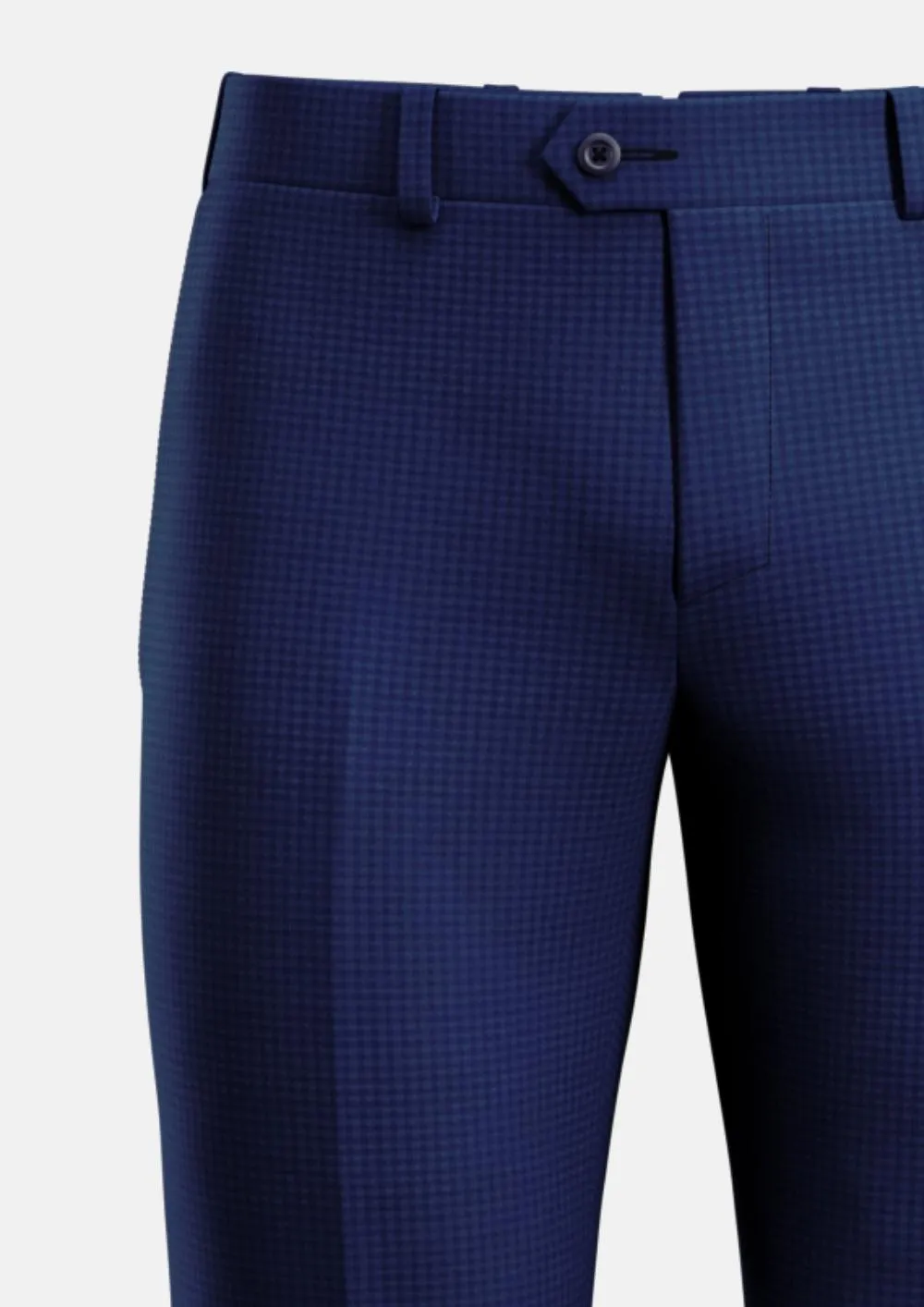 Royal Blue Microcheck Pants