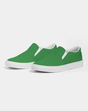 Shaded Green Slip-On Canvas Sneakers | Women's | C75M0Y100K30