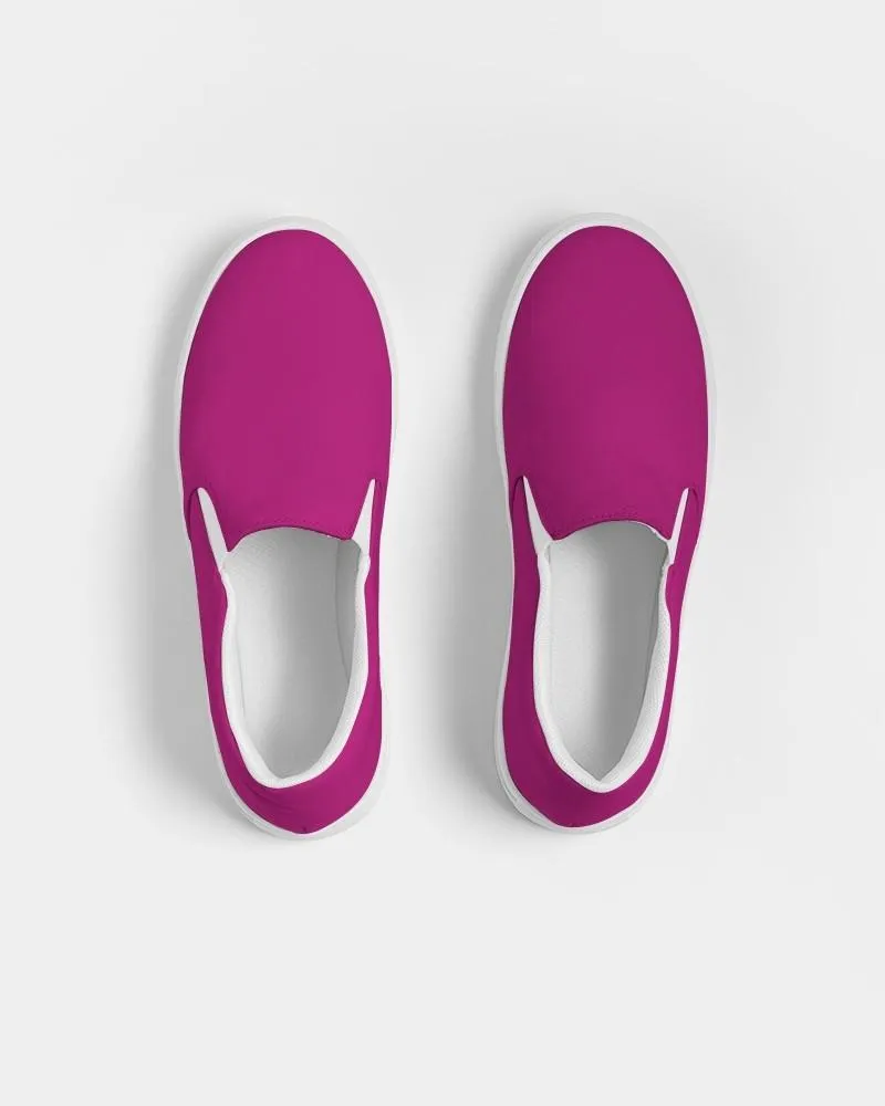 Shaded Magenta Slip-On Canvas Sneakers | Women's | C0M100Y0K30