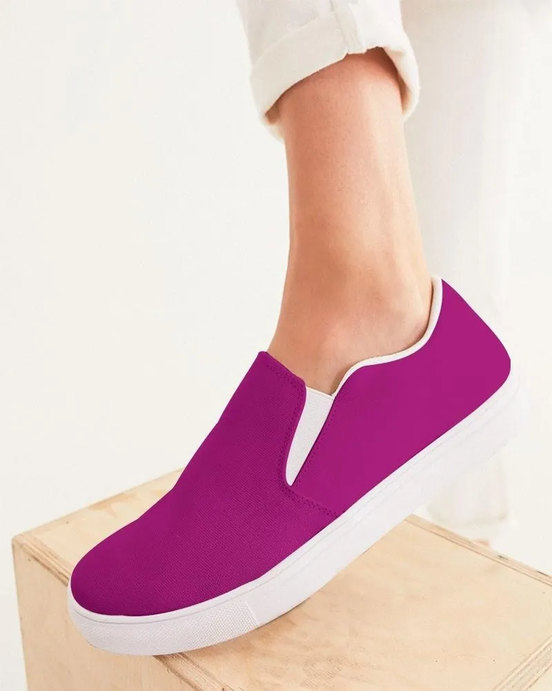 Shaded Magenta Slip-On Canvas Sneakers | Women's | C12M100Y0K30