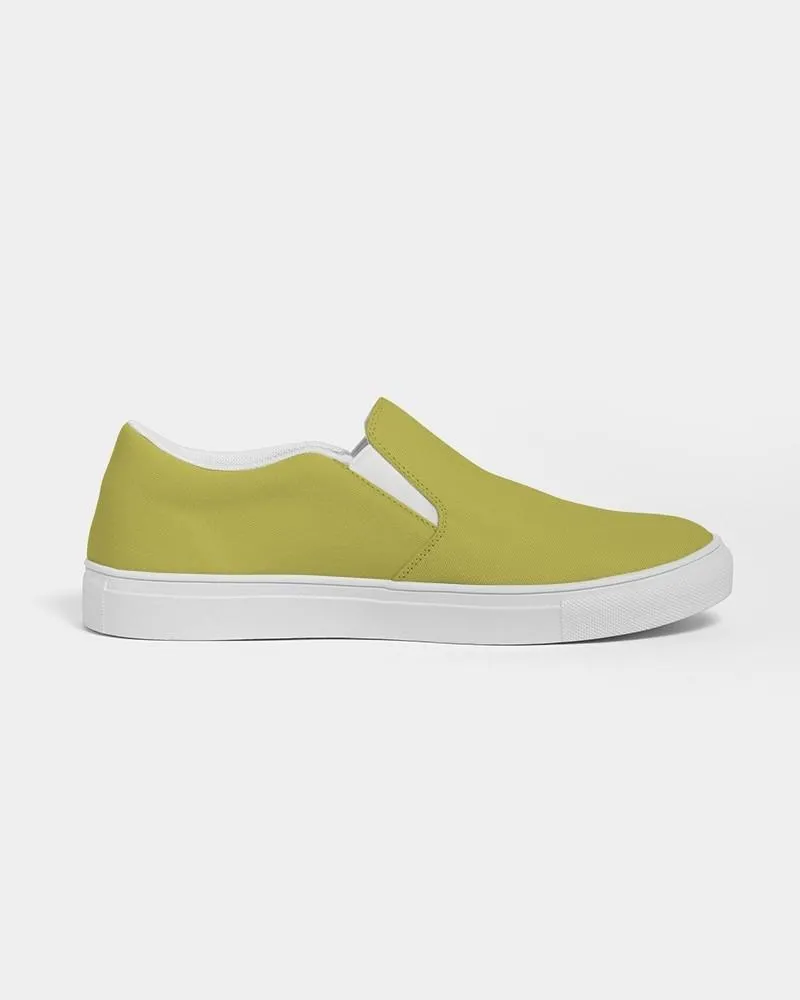 Shaded Midtone Yellow Slip-On Canvas Sneakers | Women's | C0M0Y80K30