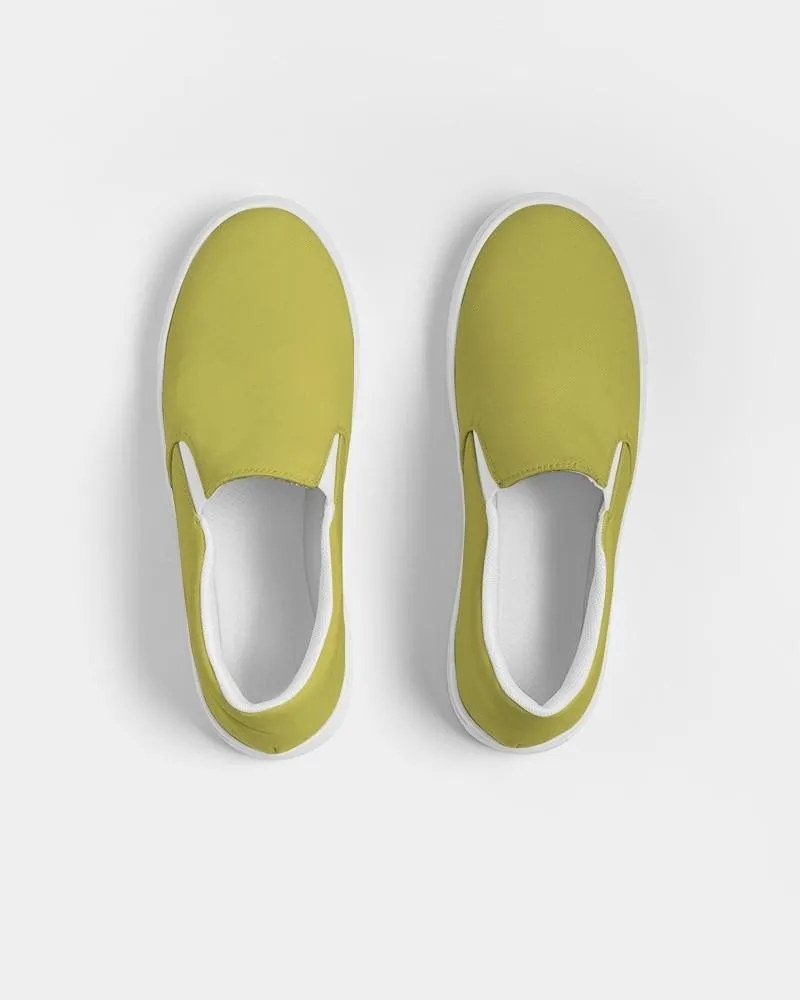 Shaded Midtone Yellow Slip-On Canvas Sneakers | Women's | C0M0Y80K30