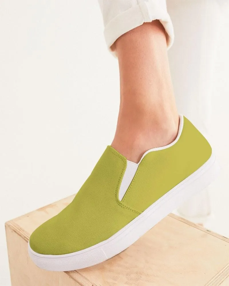 Shaded Midtone Yellow Slip-On Canvas Sneakers | Women's | C0M0Y80K30