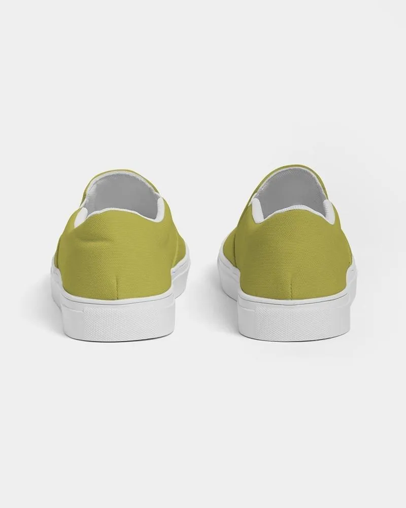 Shaded Midtone Yellow Slip-On Canvas Sneakers | Women's | C0M0Y80K30