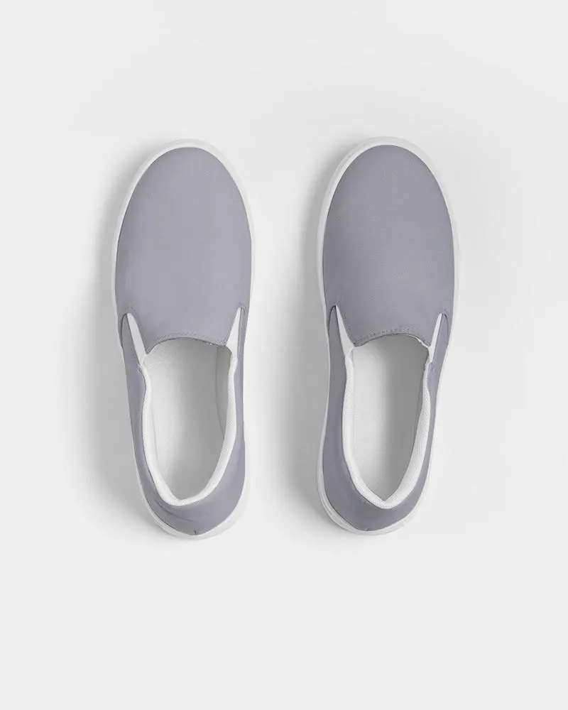 Shaded Pale Blue Gray Slip-On Canvas Sneakers | Women's | C10M10Y0K30