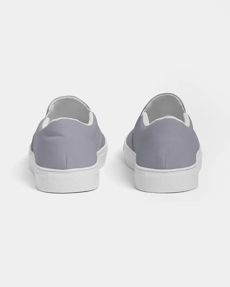 Shaded Pale Blue Gray Slip-On Canvas Sneakers | Women's | C10M10Y0K30