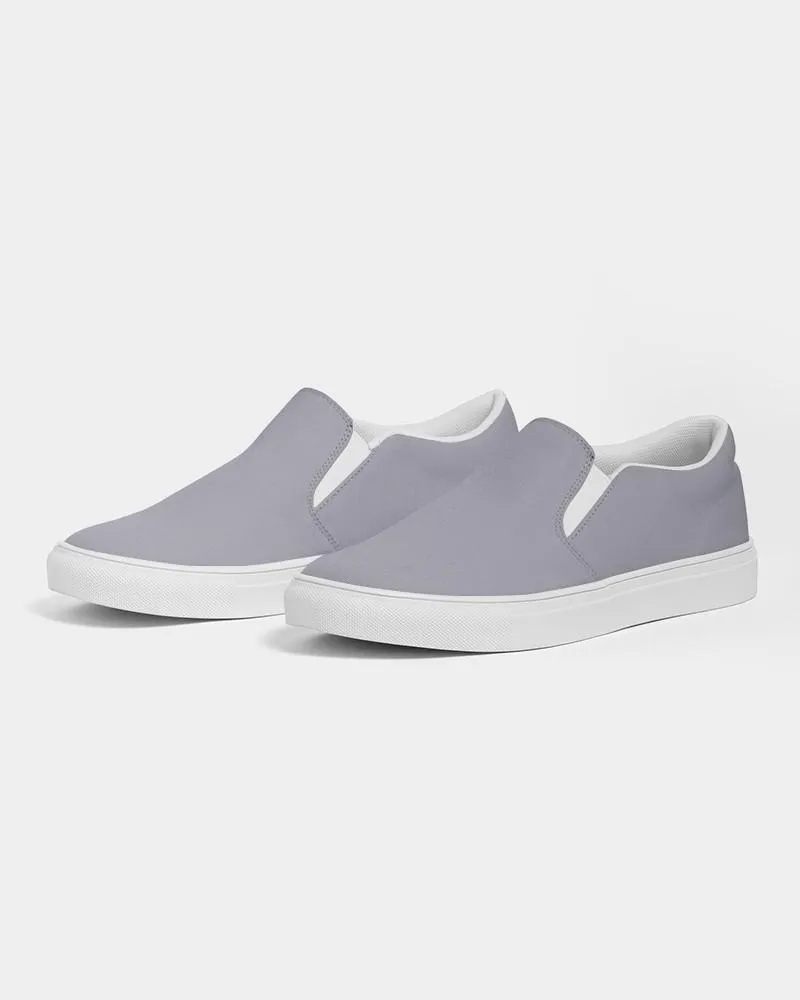 Shaded Pale Blue Gray Slip-On Canvas Sneakers | Women's | C10M10Y0K30