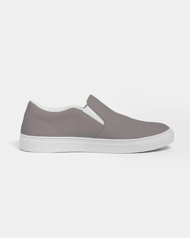 Shaded Pale Pastel Brown Slip-On Canvas Sneakers | Women's | C30M30Y30K30