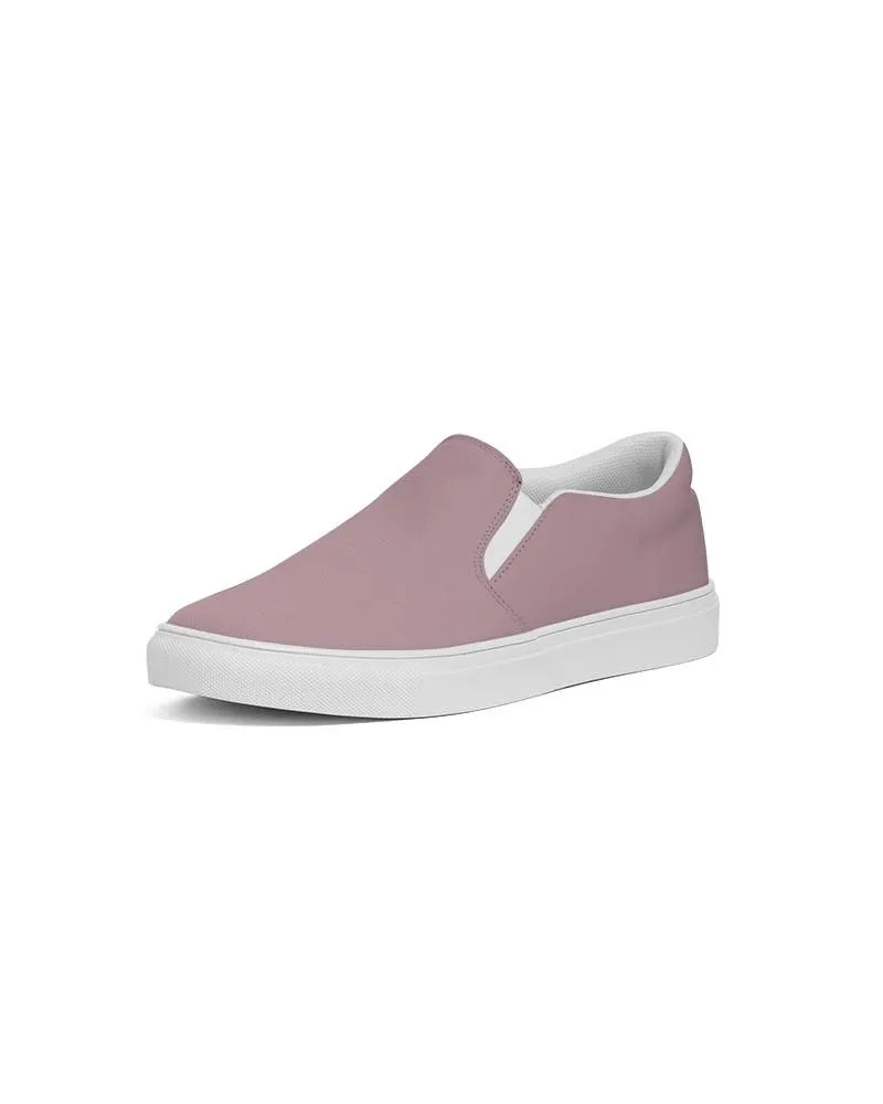 Shaded Pale Pastel Pink Brown Slip-On Canvas Sneakers | Women's | C0M30Y8K30