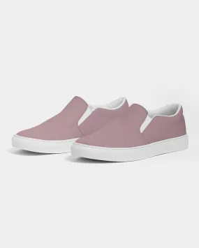 Shaded Pale Pastel Pink Brown Slip-On Canvas Sneakers | Women's | C0M30Y8K30