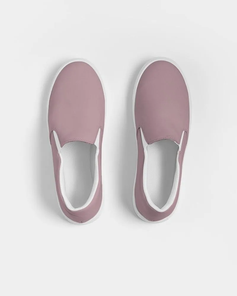 Shaded Pale Pastel Pink Brown Slip-On Canvas Sneakers | Women's | C0M30Y8K30