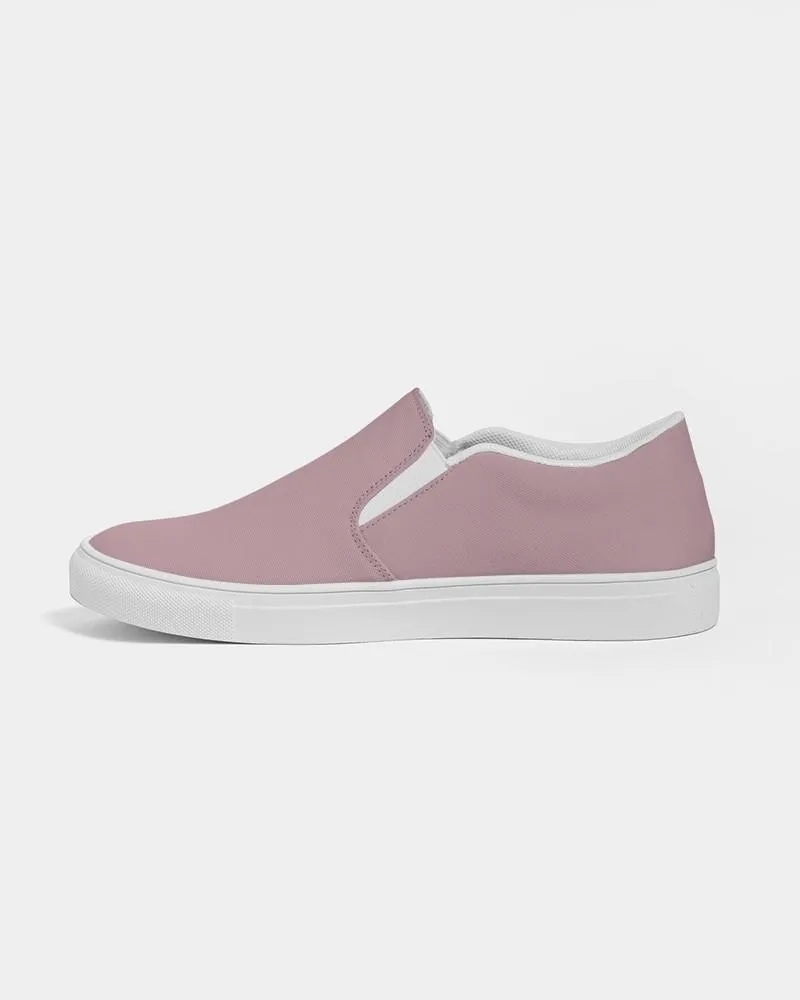 Shaded Pale Pastel Pink Brown Slip-On Canvas Sneakers | Women's | C0M30Y8K30