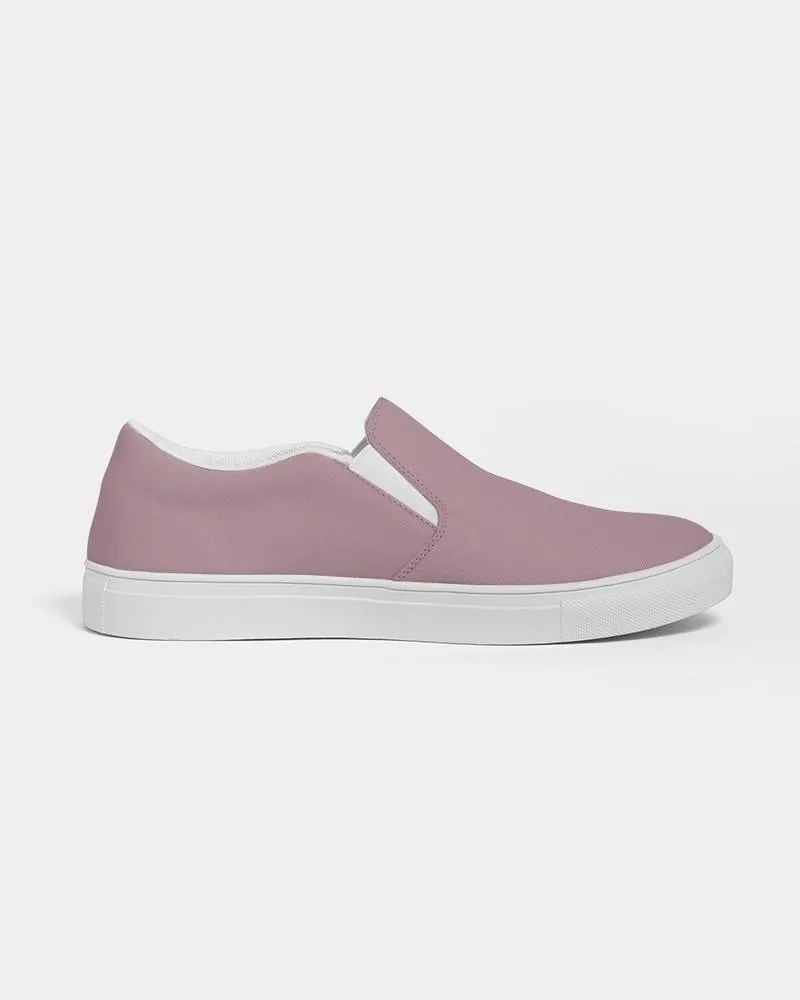 Shaded Pale Pastel Pink Brown Slip-On Canvas Sneakers | Women's | C0M30Y8K30