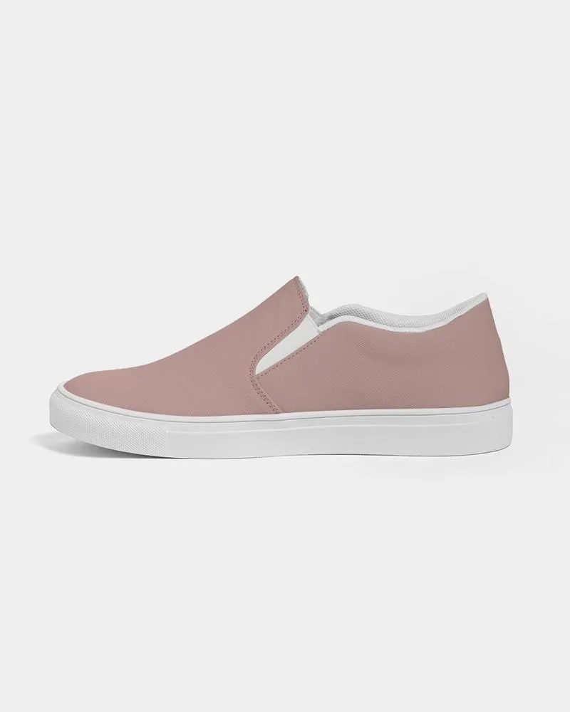 Shaded Pale Pastel Red Brown Slip-On Canvas Sneakers | Women's | C0M30Y22K30