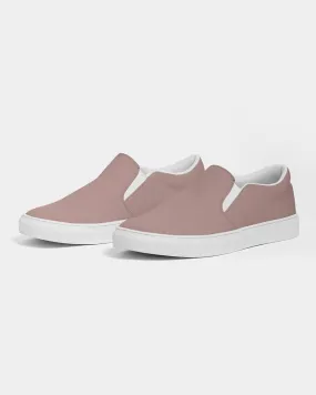 Shaded Pale Pastel Red Brown Slip-On Canvas Sneakers | Women's | C0M30Y22K30