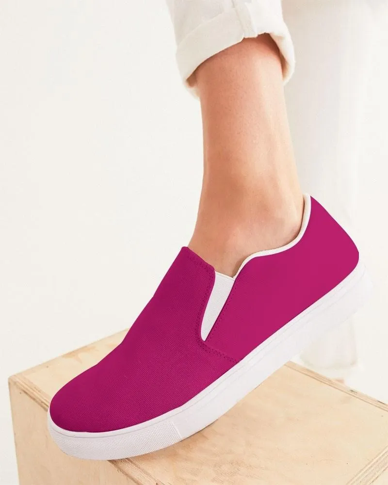 Shaded Pink Slip-On Canvas Sneakers | Women's | C0M100Y25K30