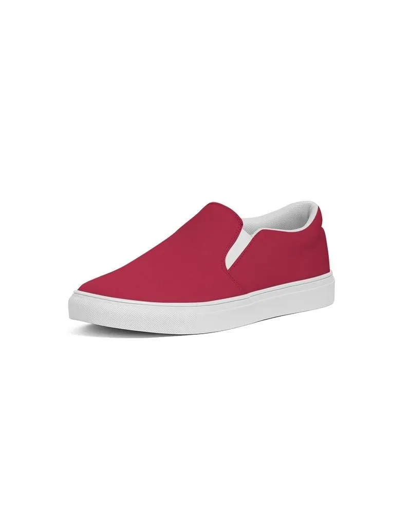 Shaded Red Slip-On Canvas Sneakers | Women's | C0M100Y75K30