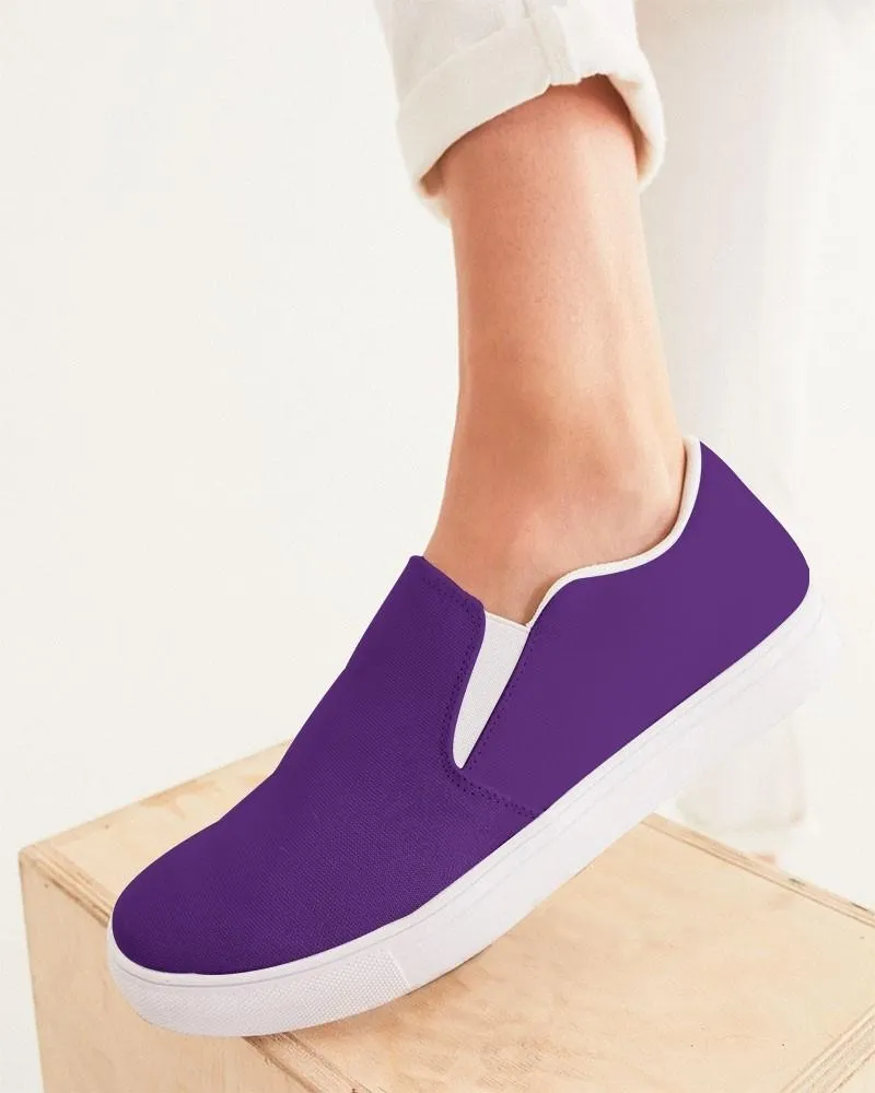 Shaded Violet Slip-On Canvas Sneakers | Women's | C75M100Y0K30