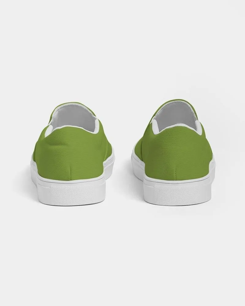 Shaded Warm Green Slip-On Canvas Sneakers | Women's | C38M0Y100K30