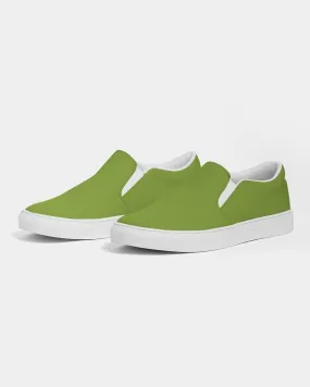 Shaded Warm Green Slip-On Canvas Sneakers | Women's | C38M0Y100K30