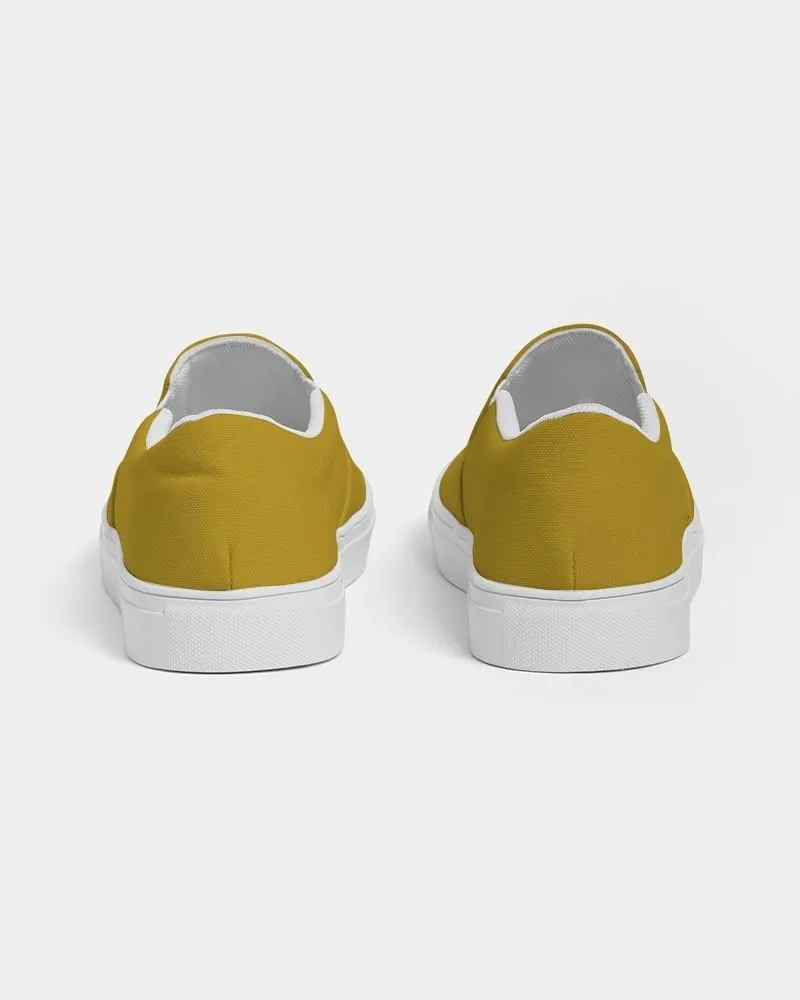 Shaded Yellow Slip-On Canvas Sneakers | Women's | C0M25Y100K30