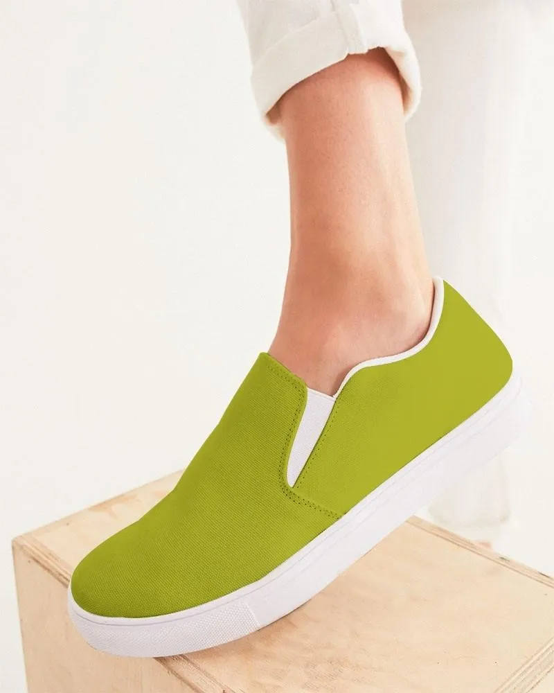 Shaded Yellow Slip-On Canvas Sneakers | Women's | C12M0Y100K30